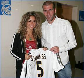 shakira et zidan